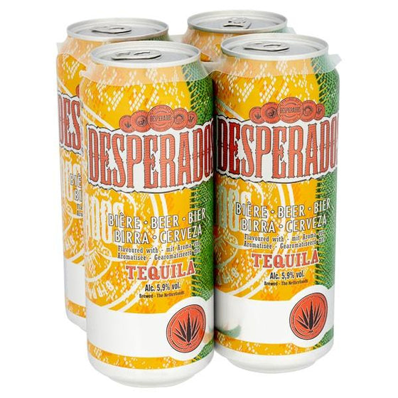 Desperados Tequila Flavoured Beer 4 x 500ml (500ml)